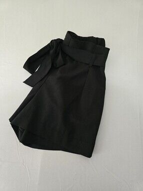 Have Black Paperbag Waist Tie Shorts Size Small